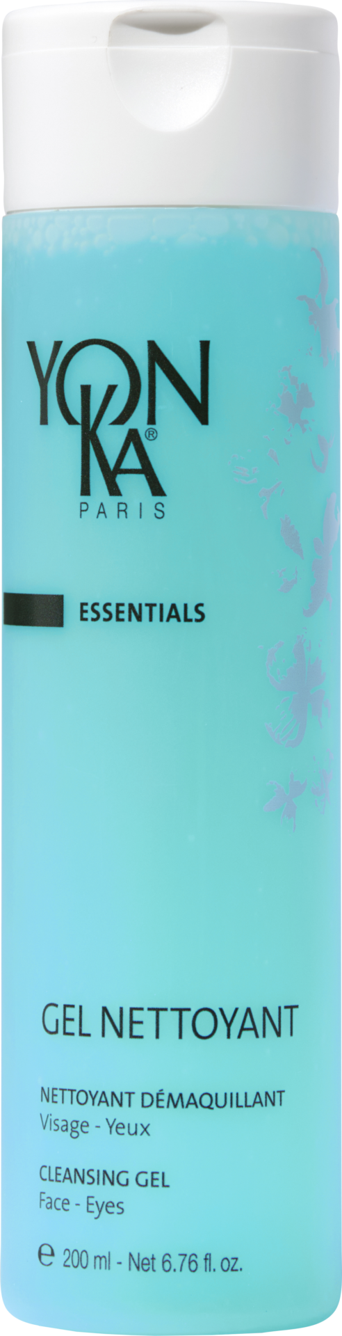 Flacon de gel nettoyant Yon-Ka, soins de beauté Casarosa Sporting Village.